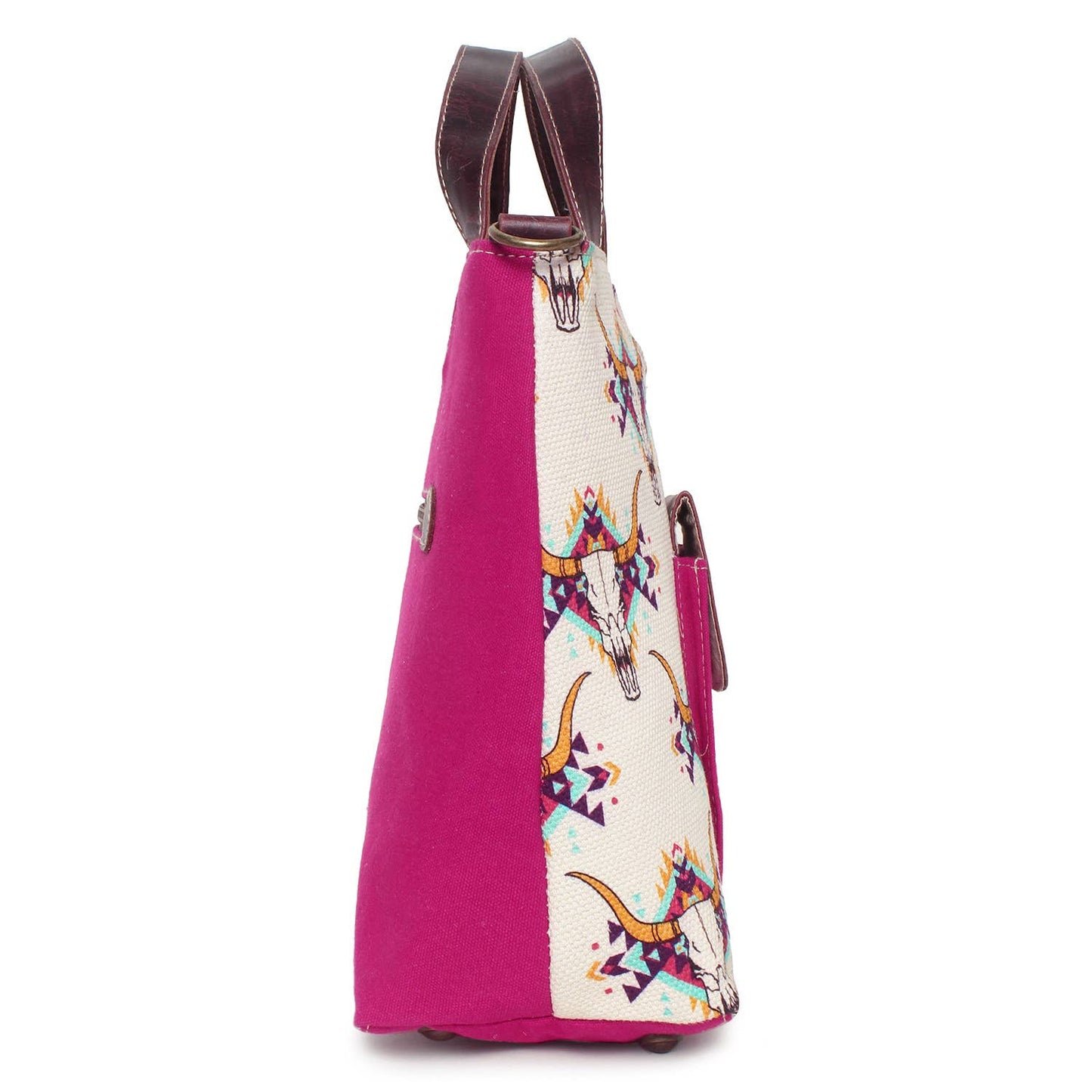 Hot Pink Longhorn 2 in 1 shoulder/top handle bag