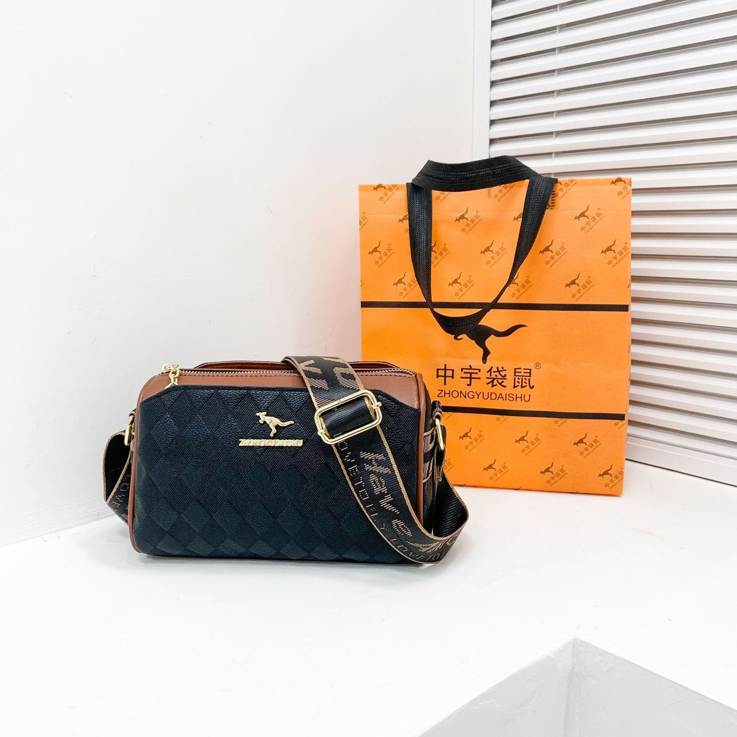 The Kangaroo  Messenger Bag with guitar style strap