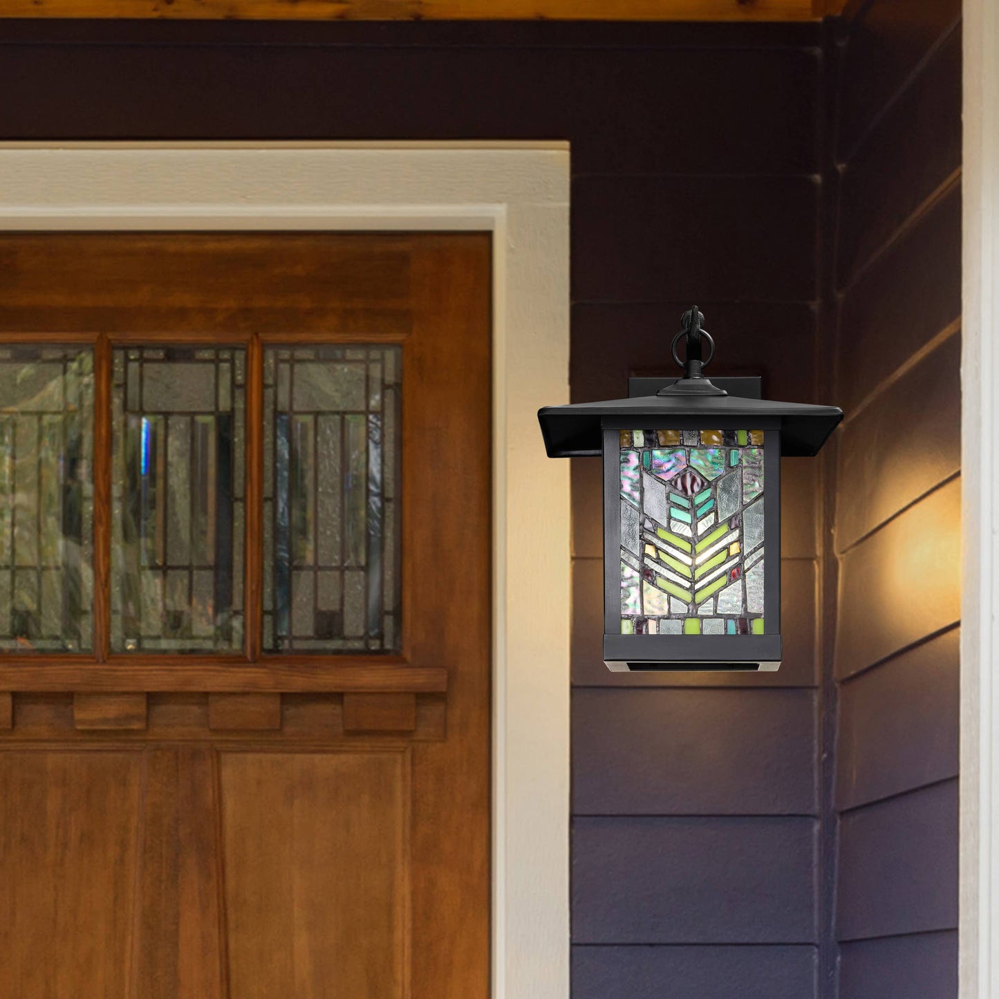 11.75"H Juniper 1-Light Outdoor Lantern Wall Sconce