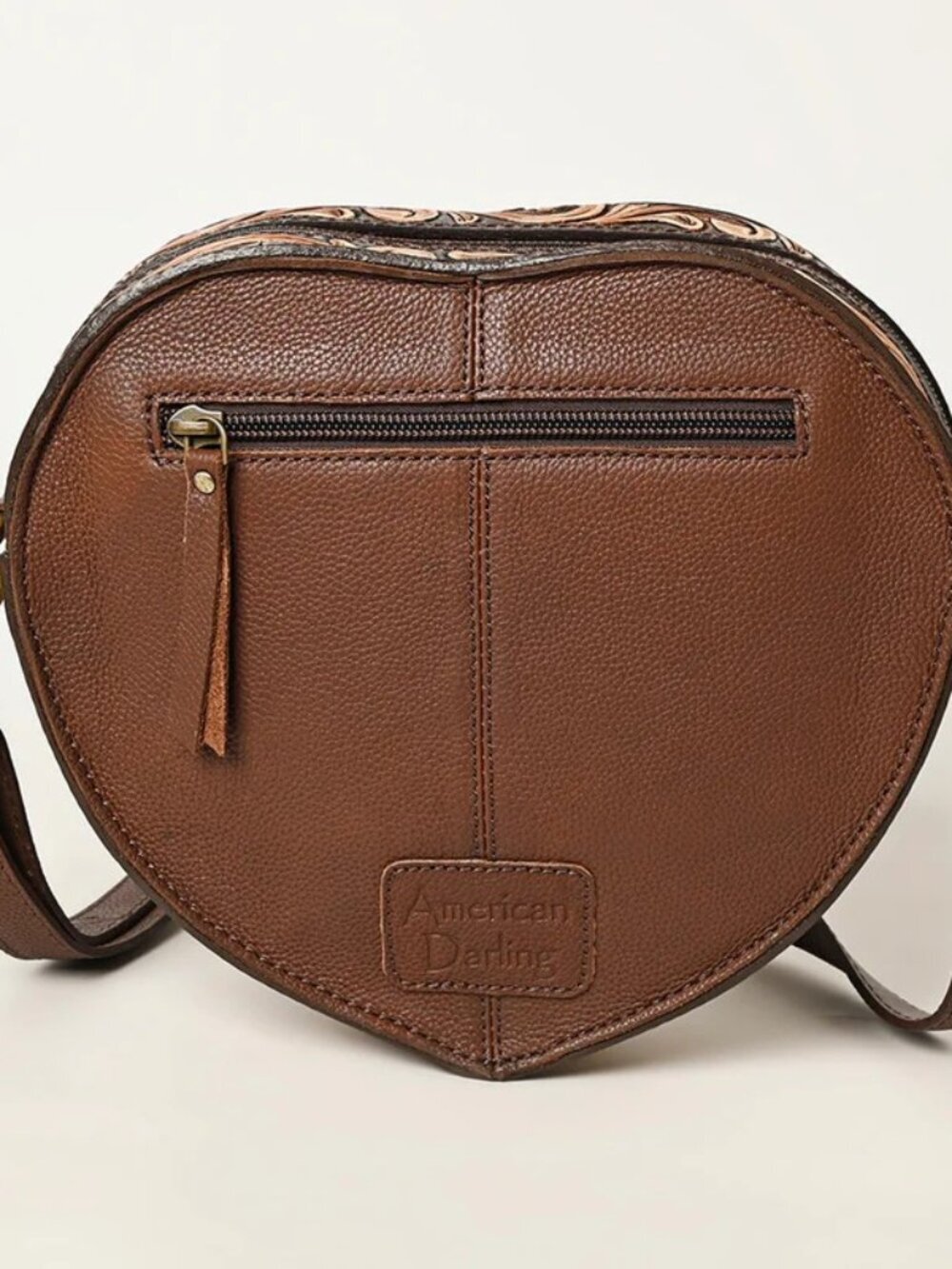 American Darling Western Floral Heart Crossbody Canteen Bag