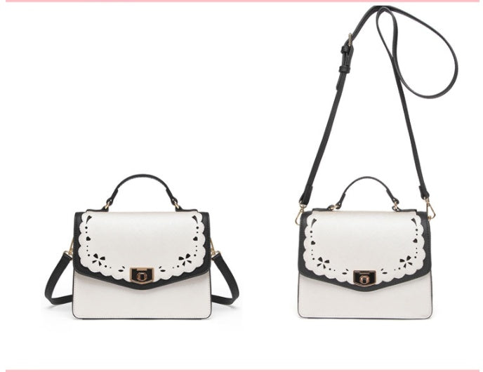 The Hollow Hit Color Handbag All-match Shoulder Bag