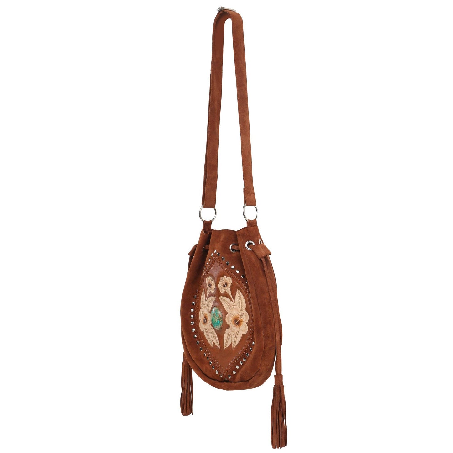 Hula Hibiscus Pouch Bag Tobacco
