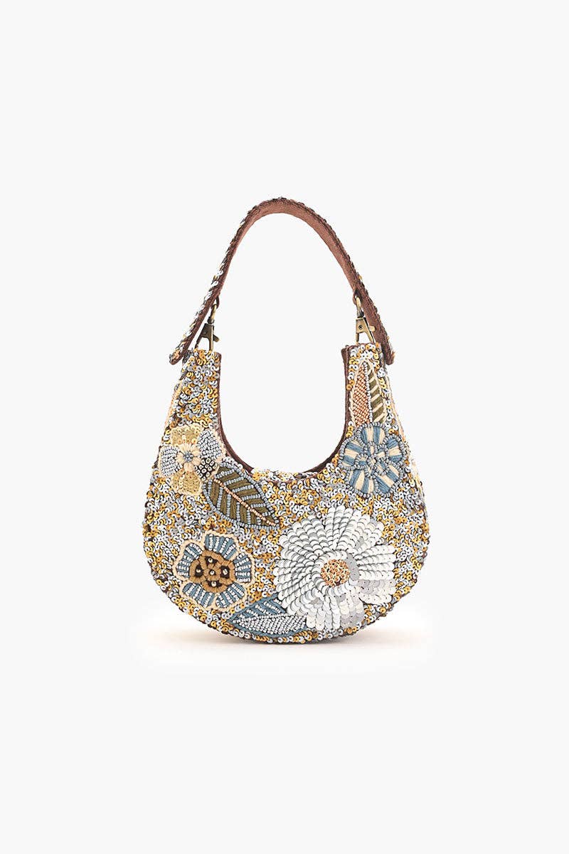 America & Beyond Golden Hour Shimmer Mini Bag w/ Crossbody Strap