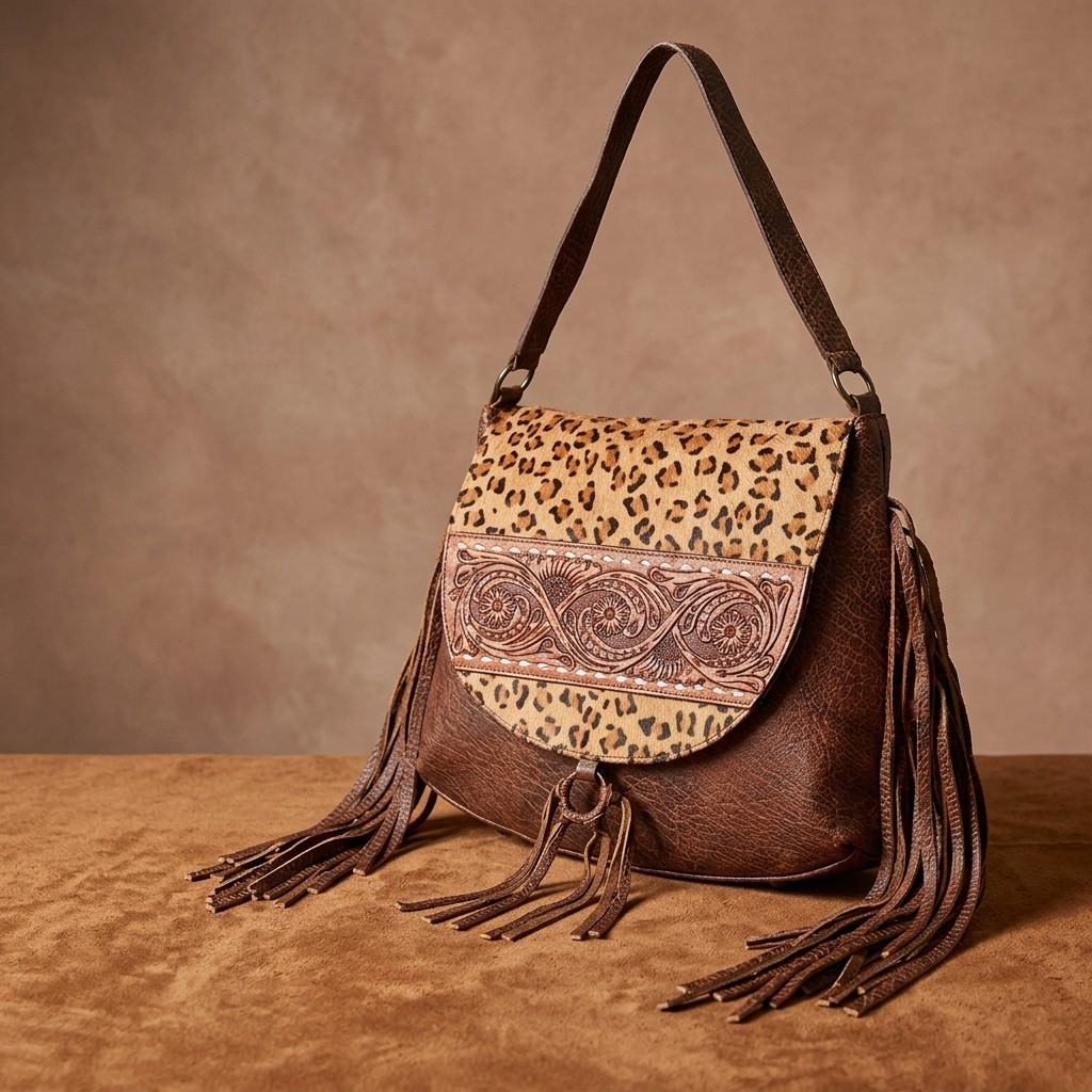 American Darling Western Luxe Fringe Saddle Bag