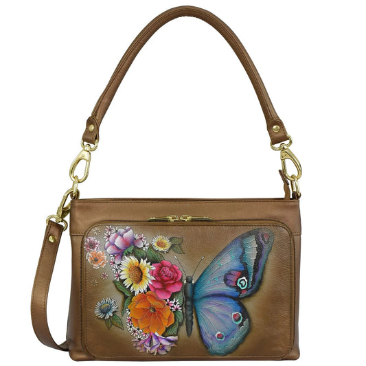Anuschka Butterfly Blossoms Shoulder Organizer - 684