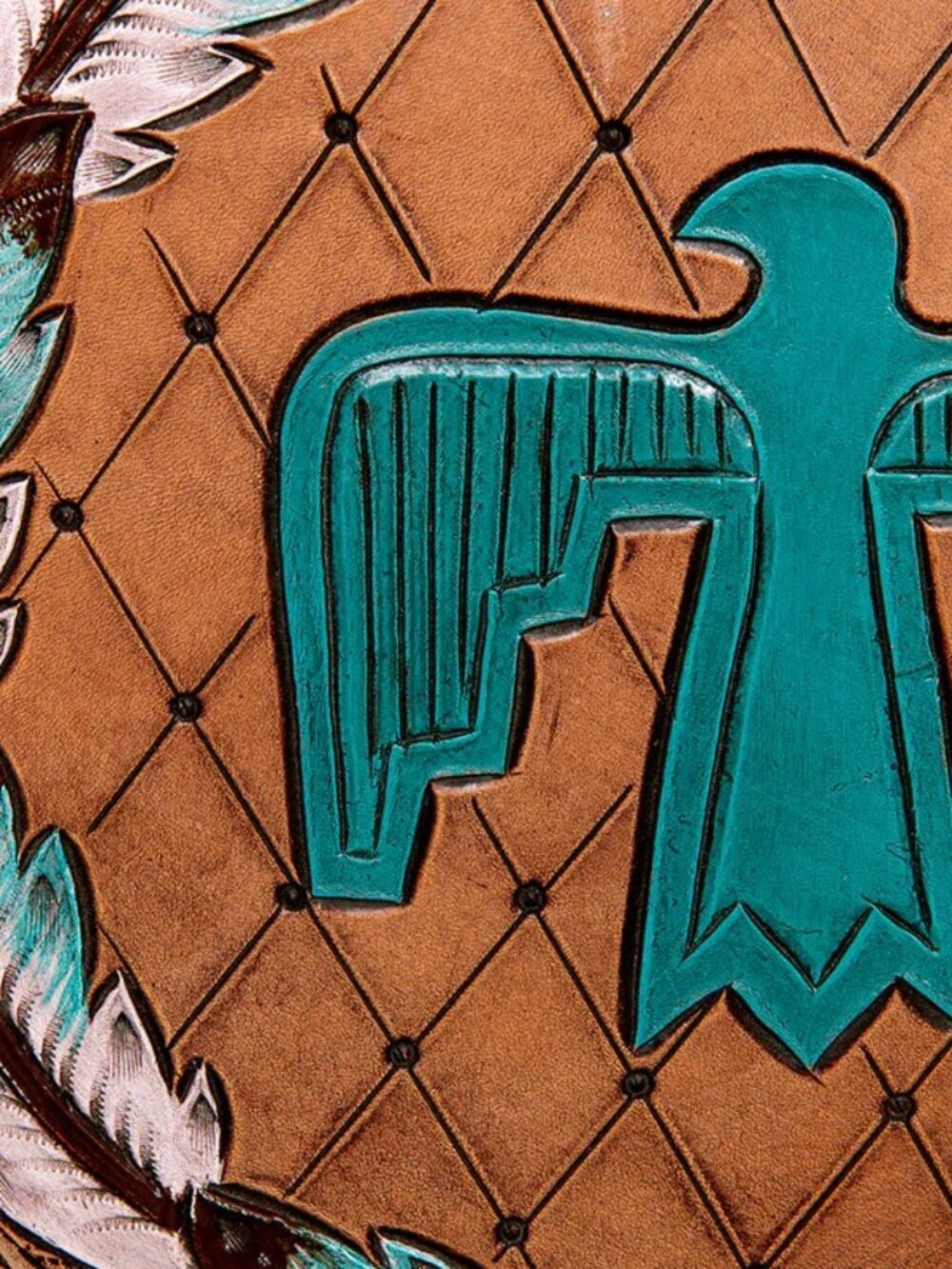 American Darling Southwestern Thunderbird Crossbody Canteen Bag