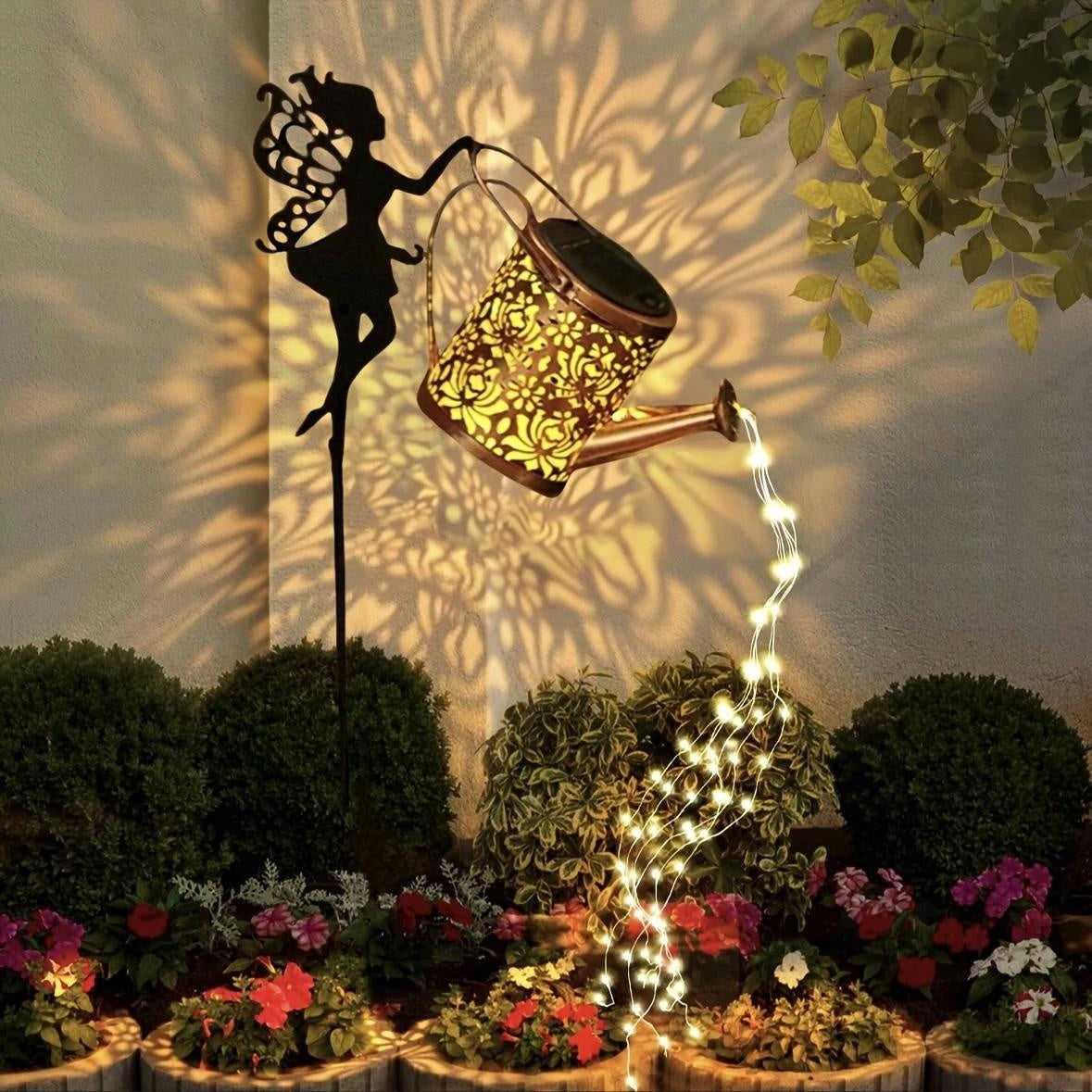 2PCS Solar Garden Decorative Lamp, Outdoor Landscape Lamp, Torch Lamp, Outdoor Lighting Lamp, Party Atmosphere Lamp, Fairy Lamp, Suitable For Gardens, Parks, Commercial Streets, Holiday Gifts.