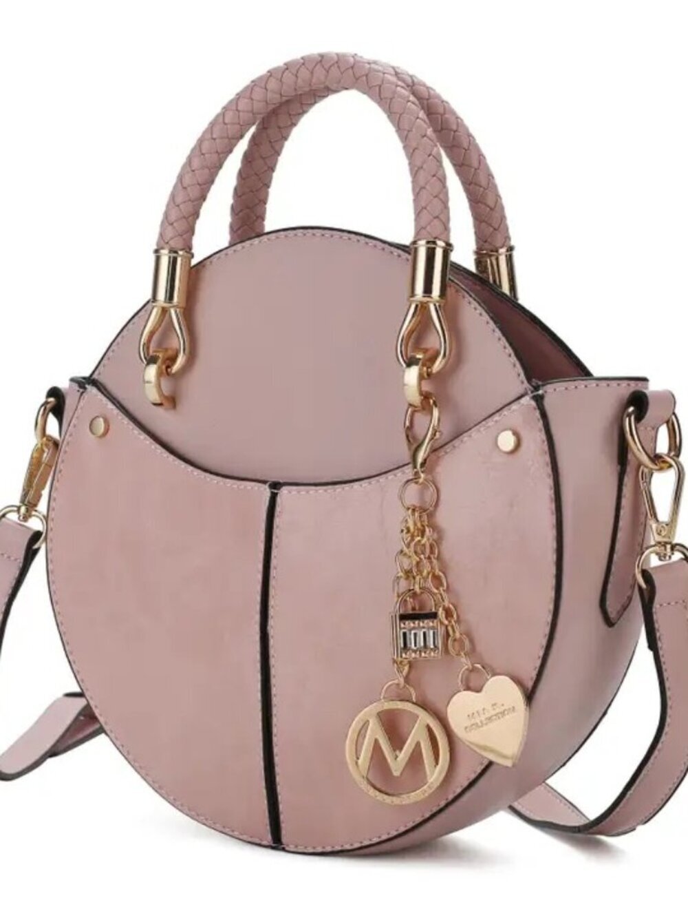 Nobella Women's Crossbody Bag-Blush Circle bag- various colors
