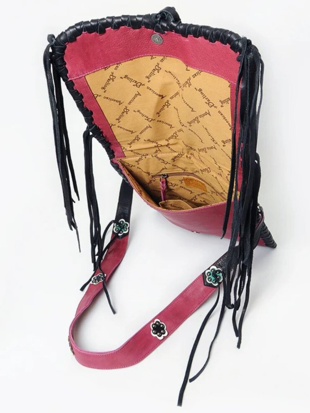 American Darling Southwest Spirit Fringe Crossbody Messenger Bag