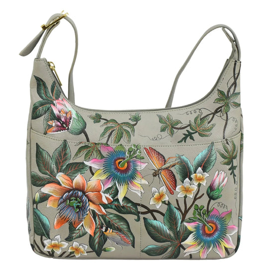 Anuschka Floral Passion Medium Shoulder Hobo - 7021