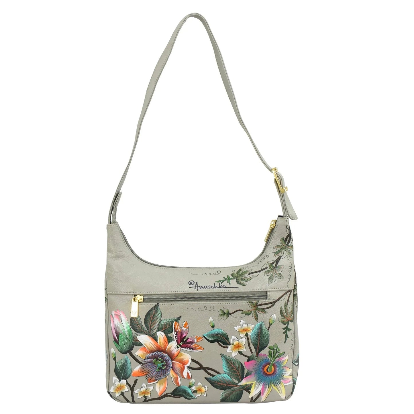 Anuschka Floral Passion Medium Shoulder Hobo - 7021