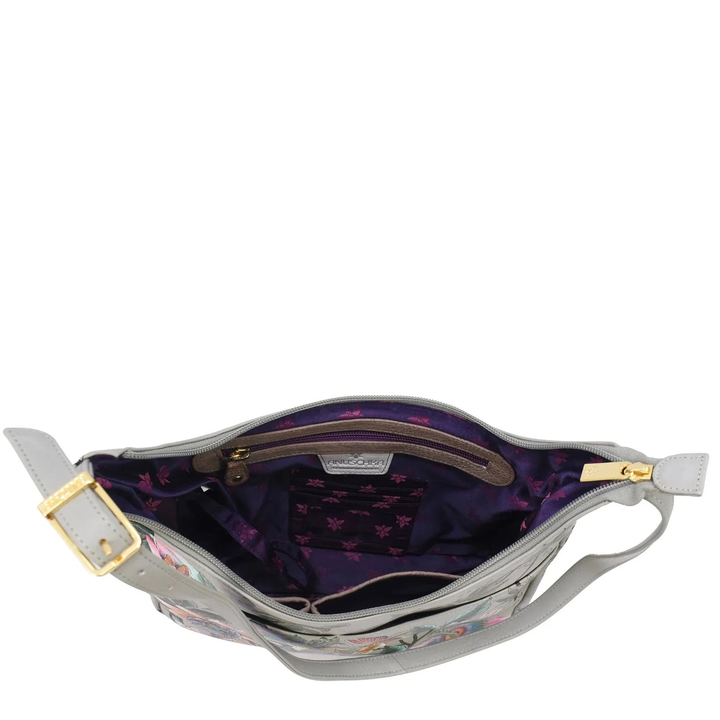 Anuschka Floral Passion Medium Shoulder Hobo - 7021