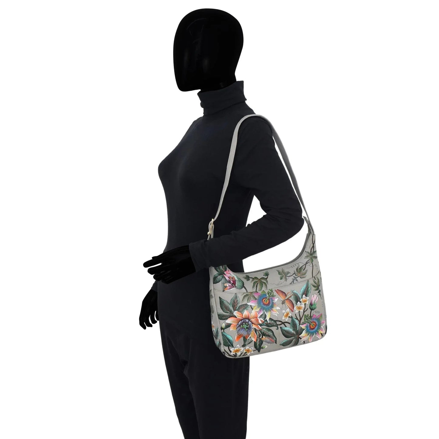 Anuschka Floral Passion Medium Shoulder Hobo - 7021