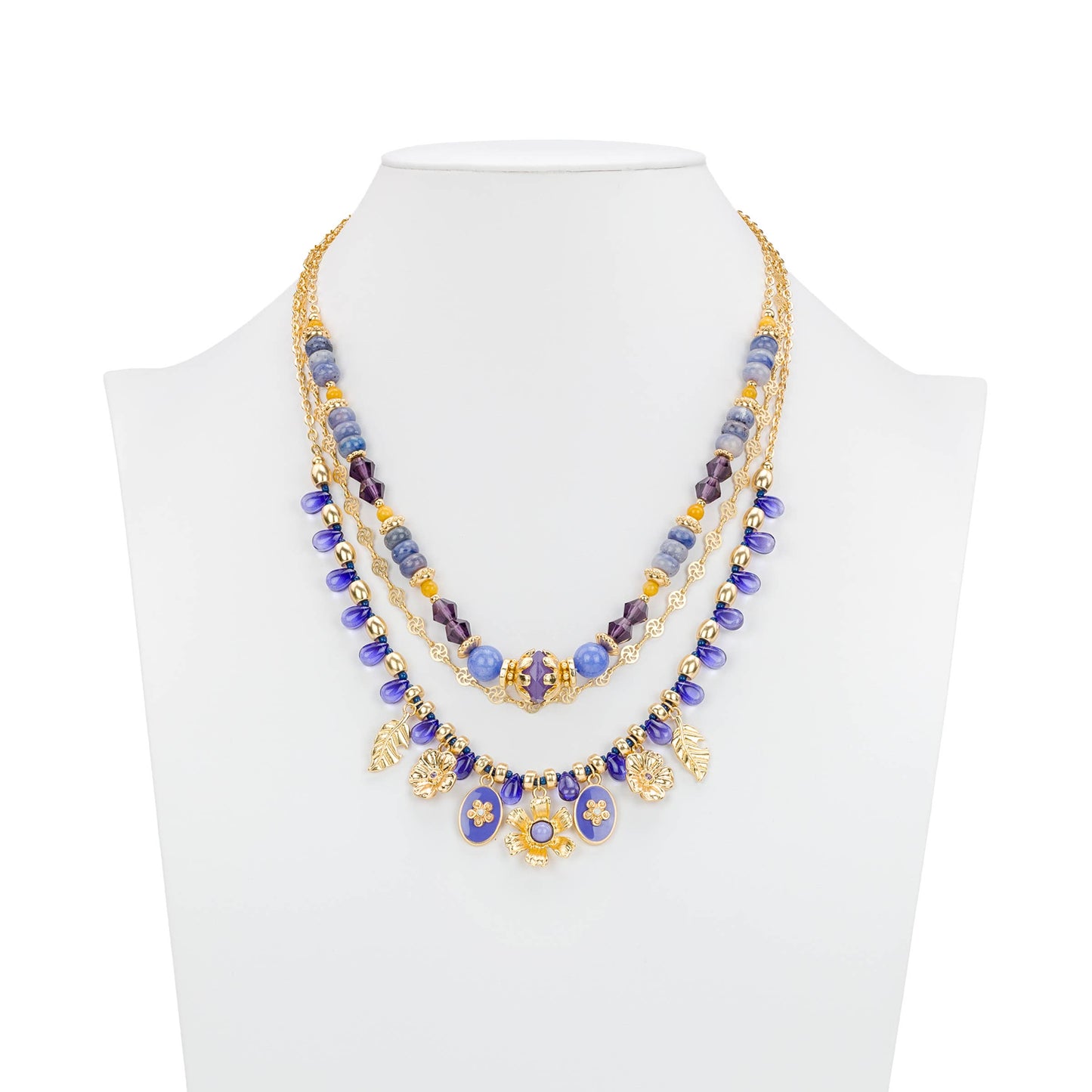 Patricia Nash Modular Three Strand Necklace