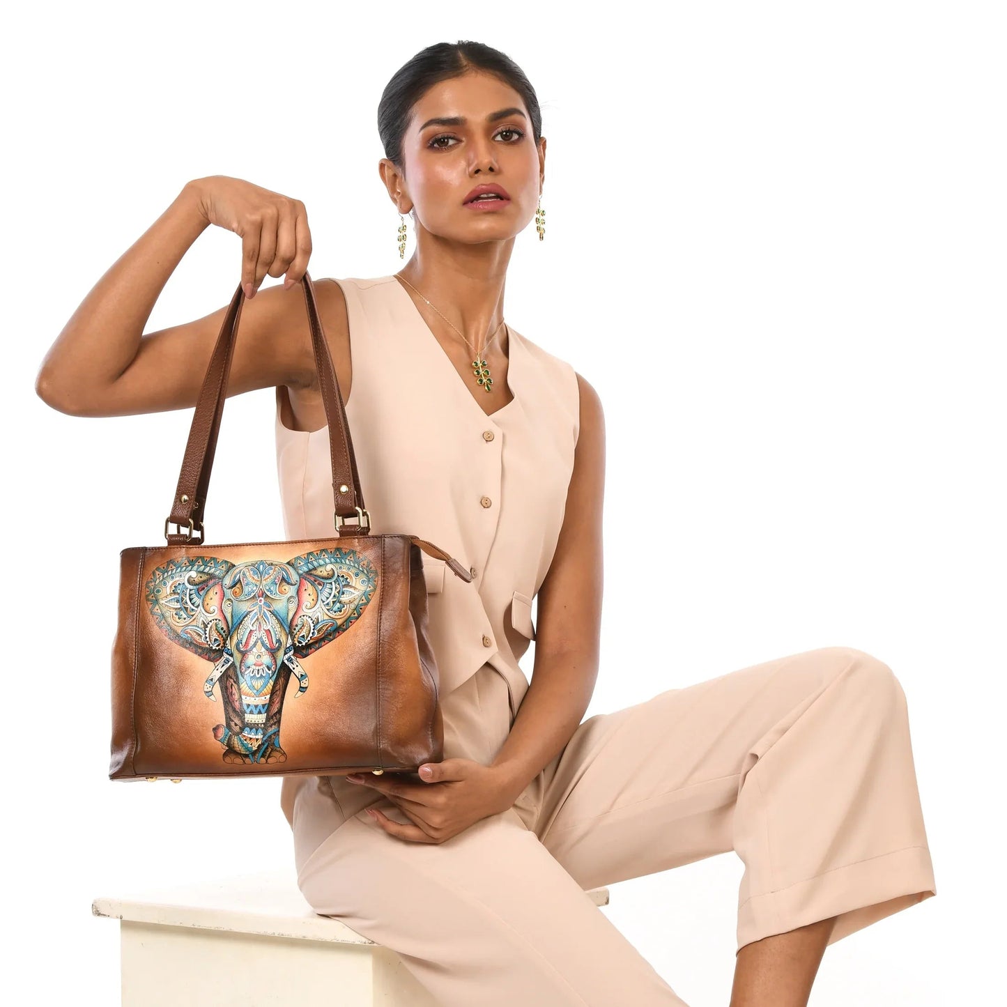 Anuschka Elephant Mandala Medium Everyday Tote - 710