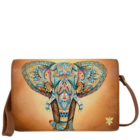 Anuschka Elephant Mandala 4 in 1 Organizer Crossbody - 711