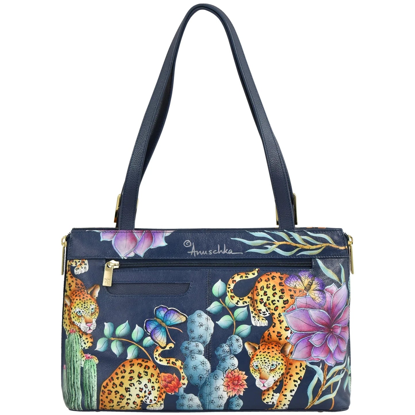 Anuschka Wild Desert Safari Cheetah Expandable Shopper Tote - 712