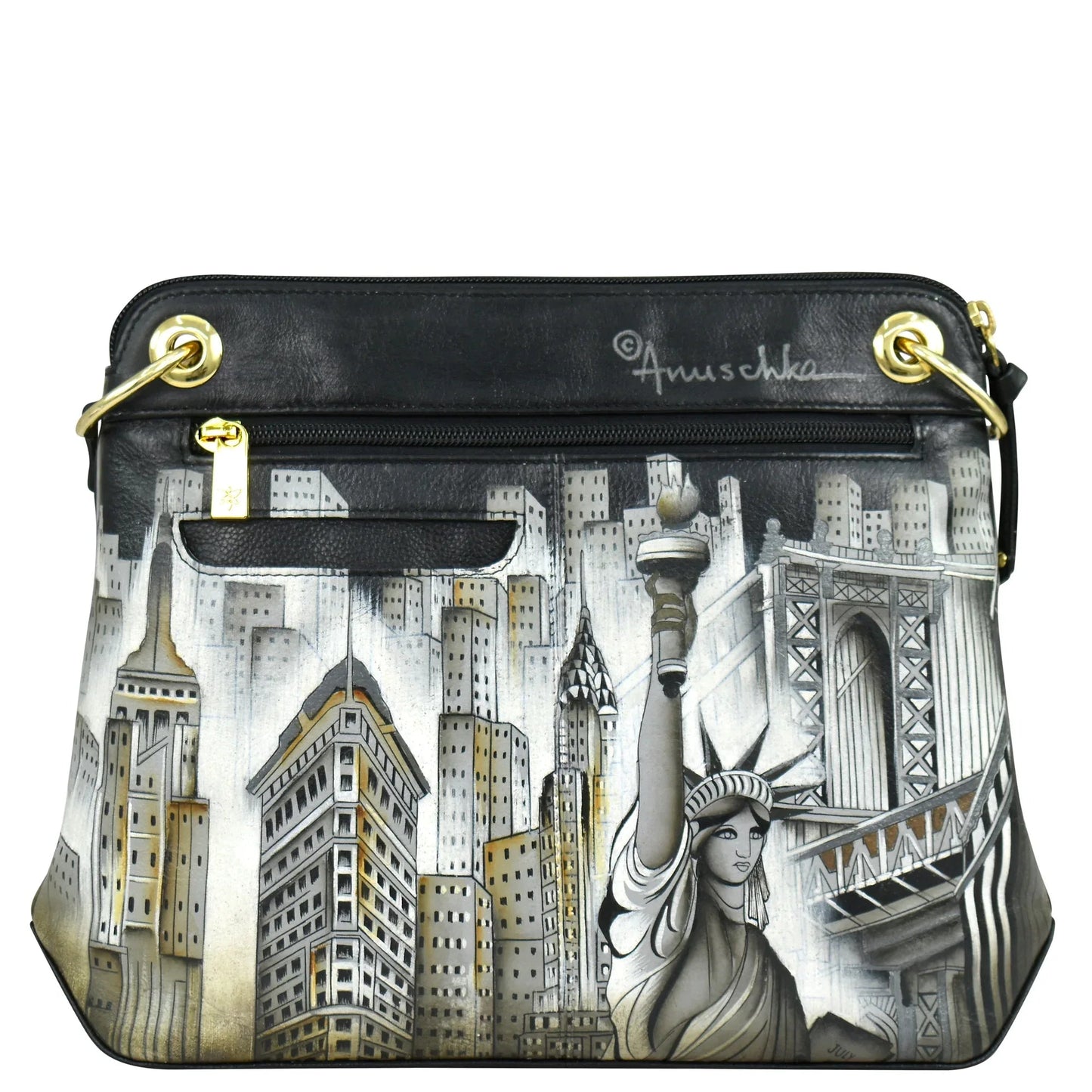 Anuschka City of Dreams Crossbody Sling Bag - 713