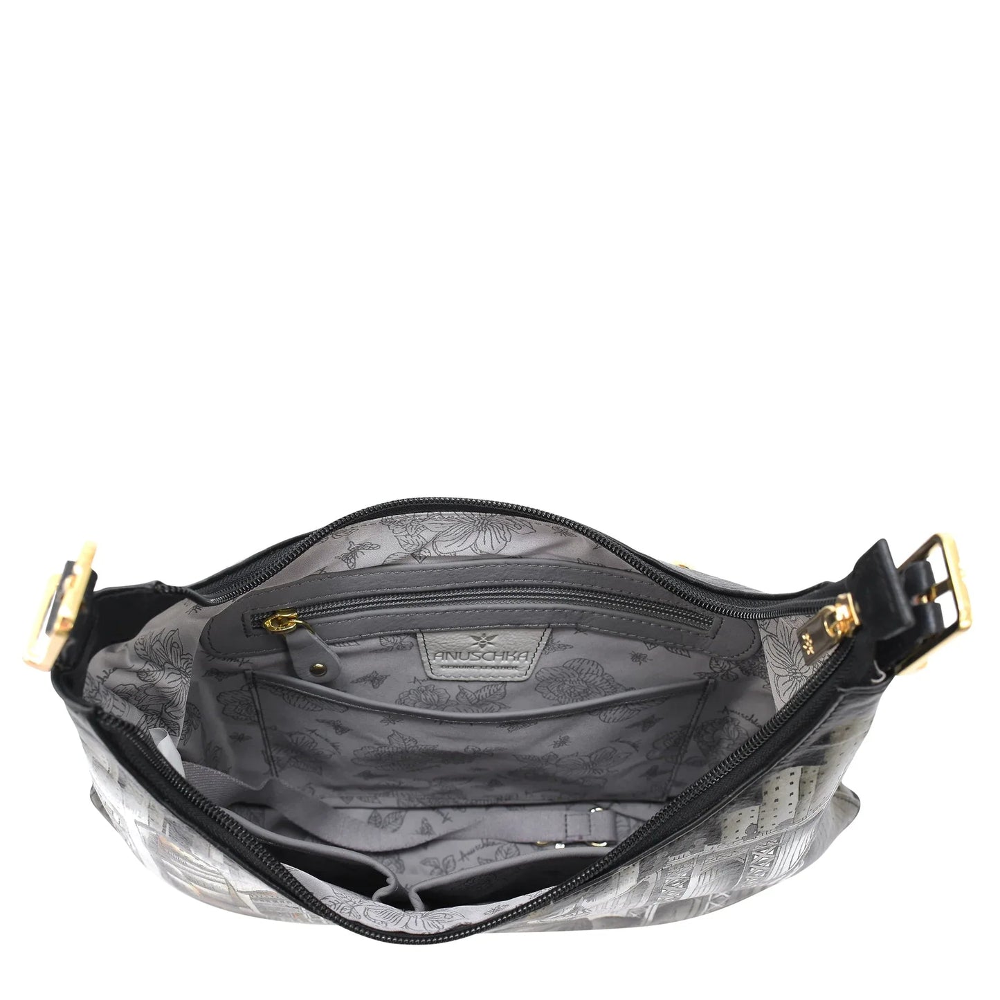 Anuschka City of Dreams Slim Shoulder Hobo - 714