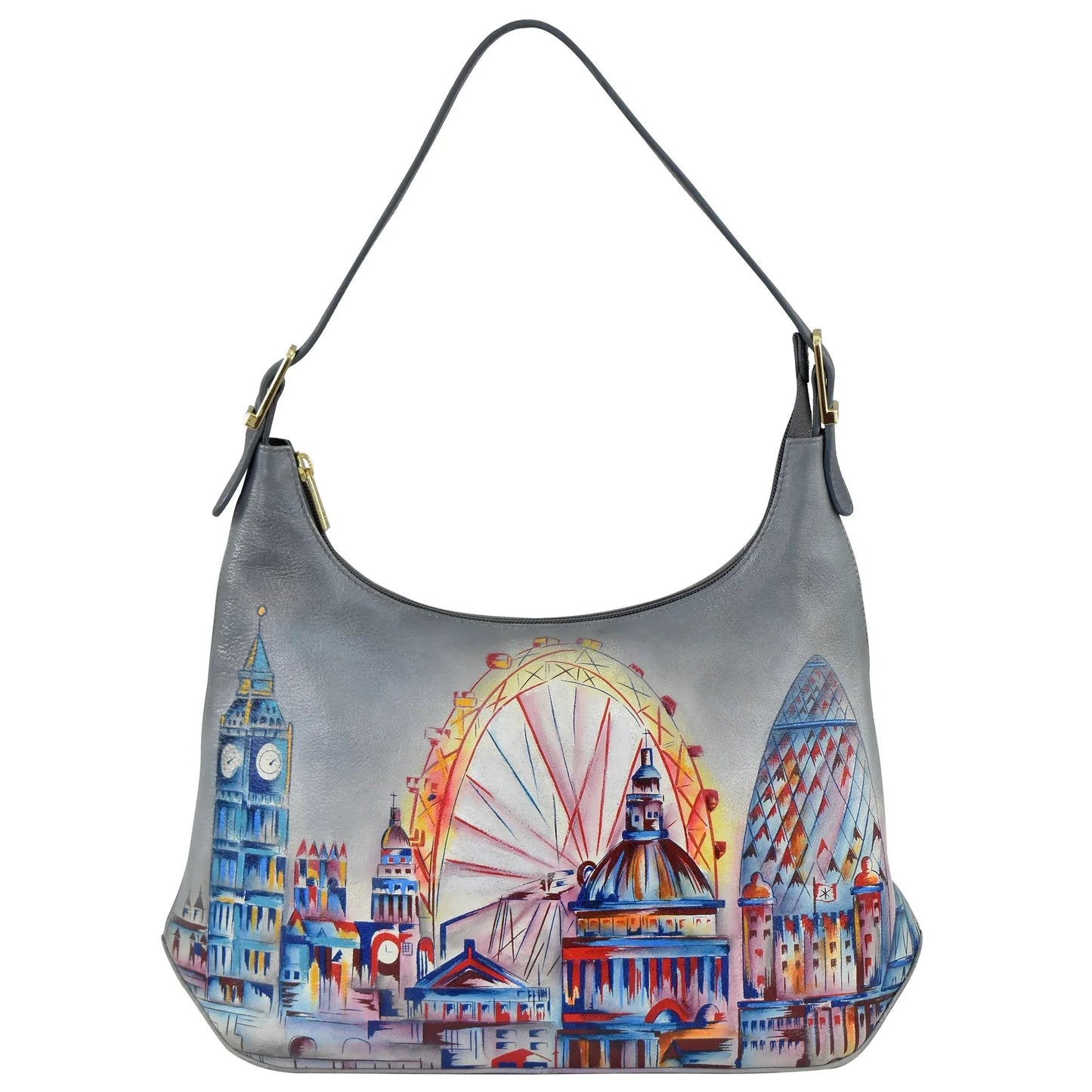 Anuschka Royal City London Slim Shoulder Hobo - 714