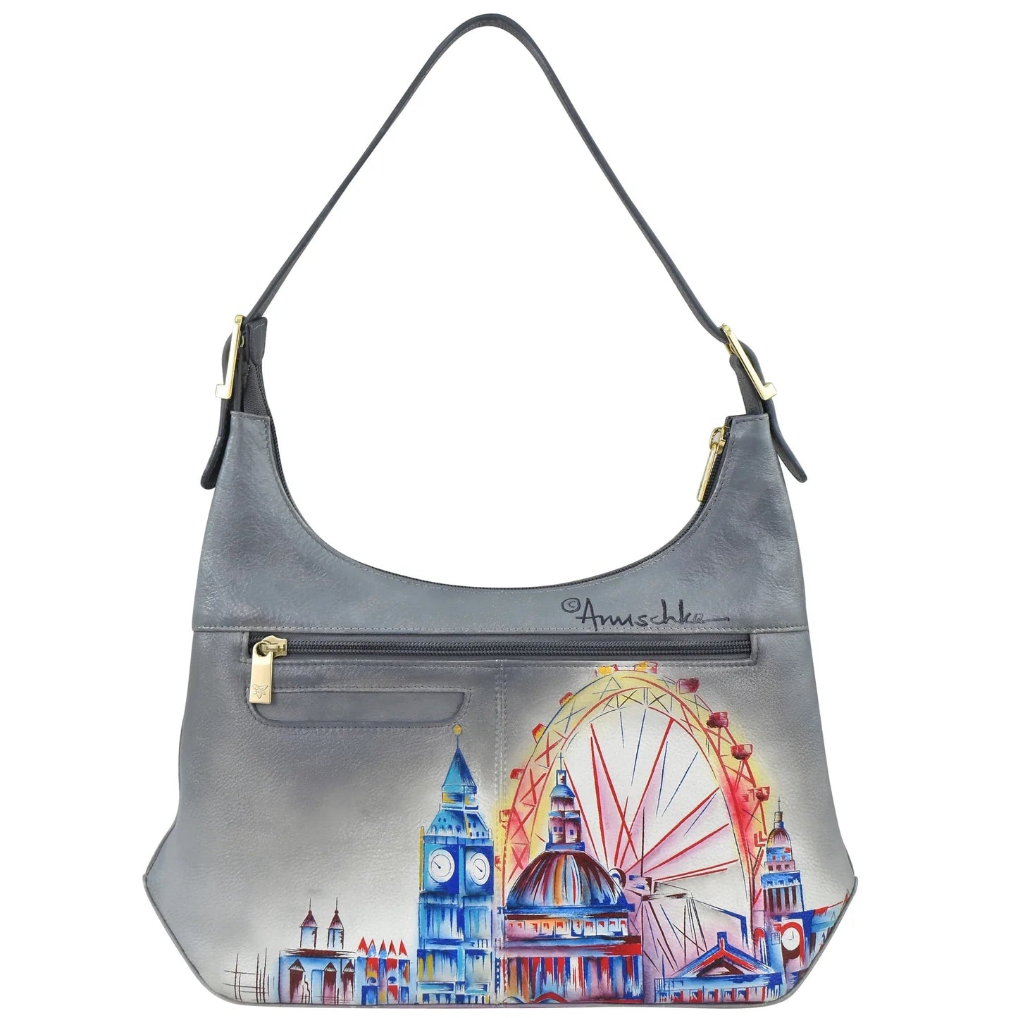 Anuschka Royal City London Slim Shoulder Hobo - 714