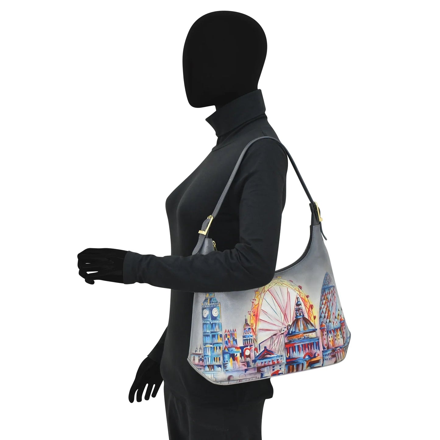 Anuschka Royal City London Slim Shoulder Hobo - 714