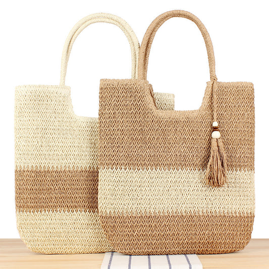 "The Vacationer" Woven handbag