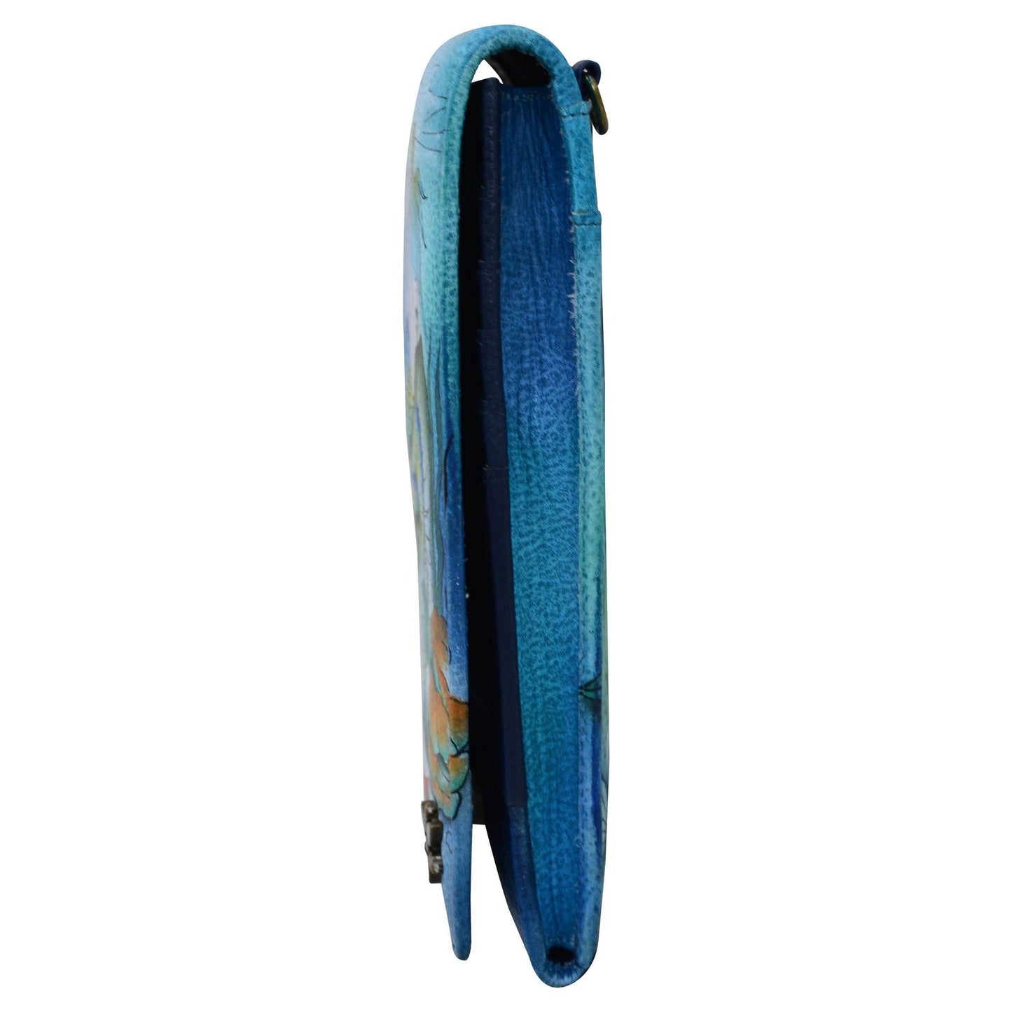 Hand-Painted Leather Smartphone Crossbody - 1154