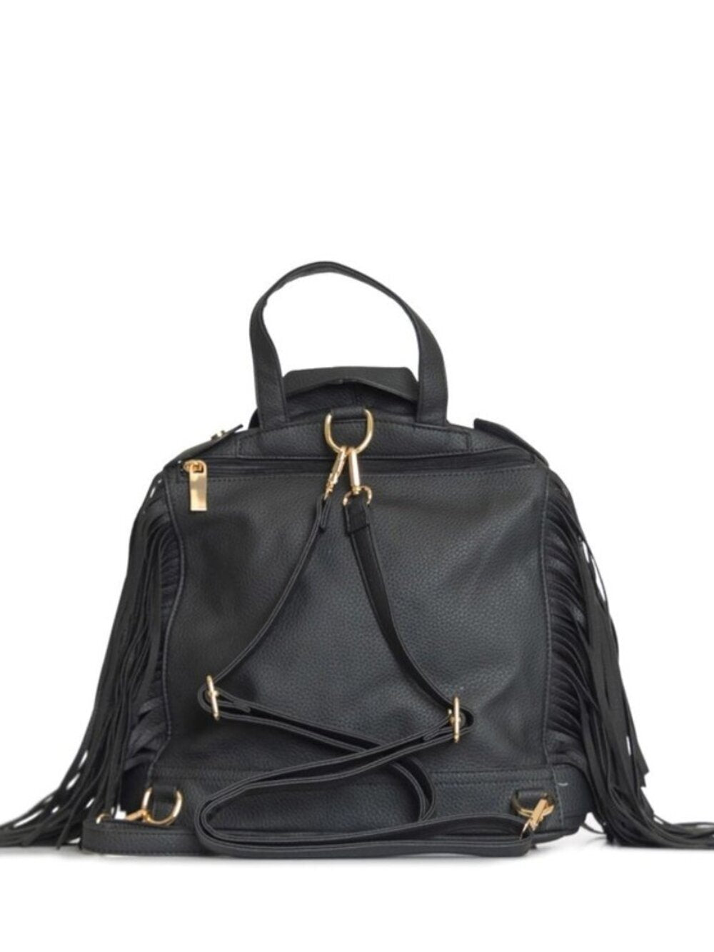 Midnight Moto Navy Fringe Backpack