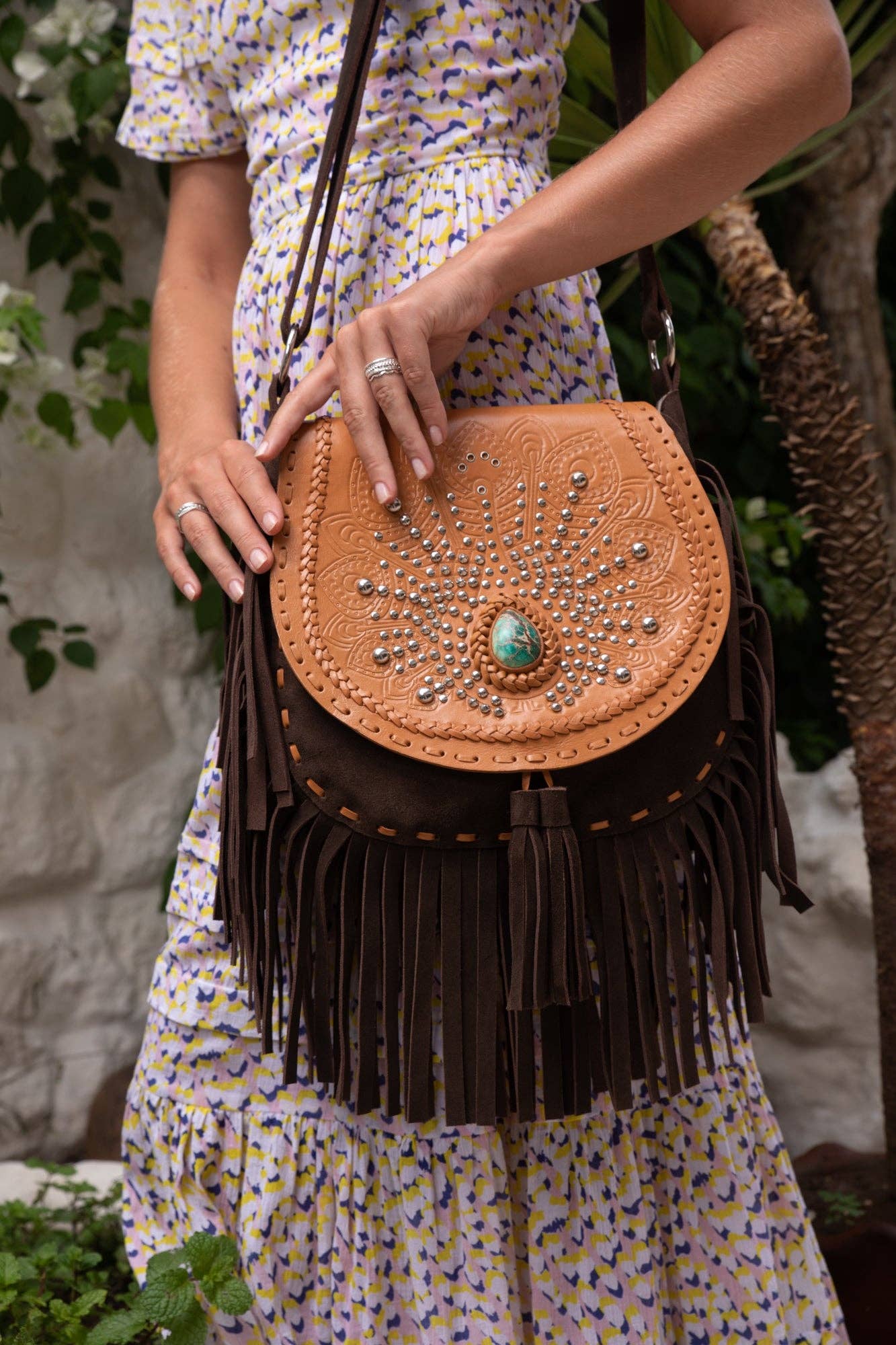 Deus Peacock Bag Antique Tan/Dark Choc