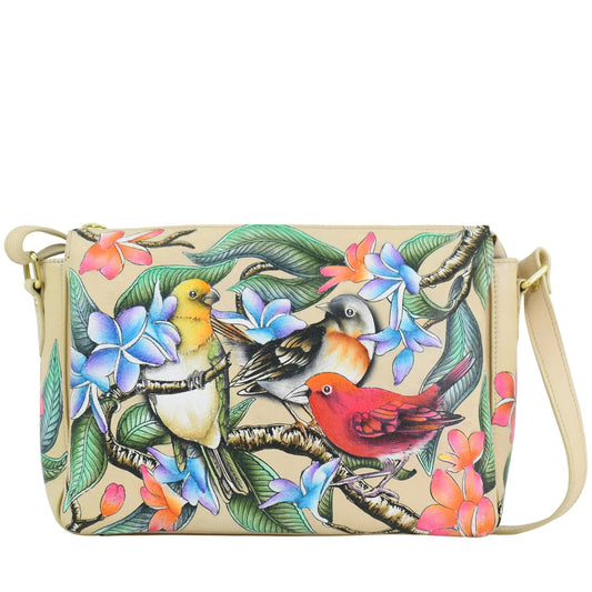 Anuschka Friendly Flock Organizer Crossbody - 7590