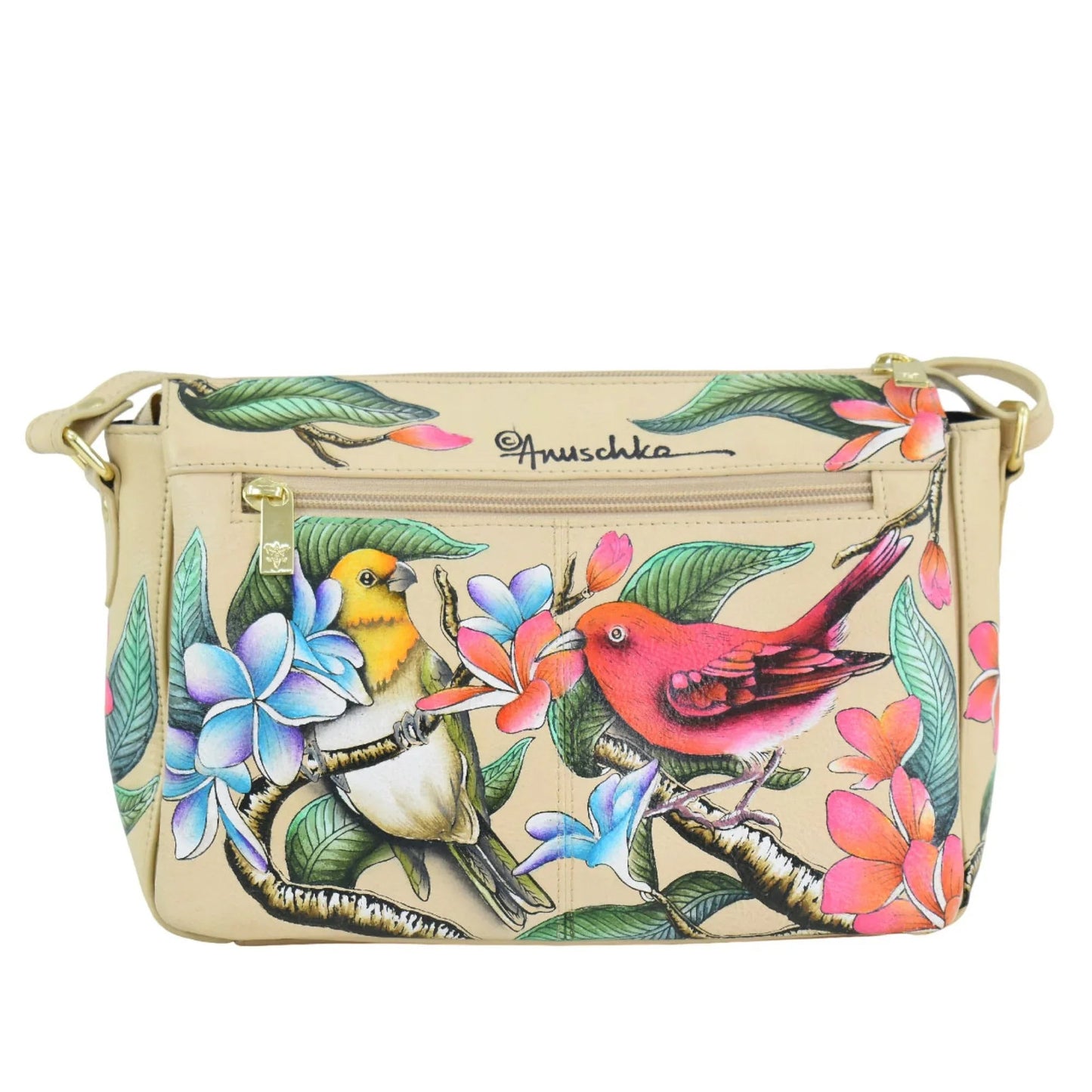 Anuschka Friendly Flock Organizer Crossbody - 7590