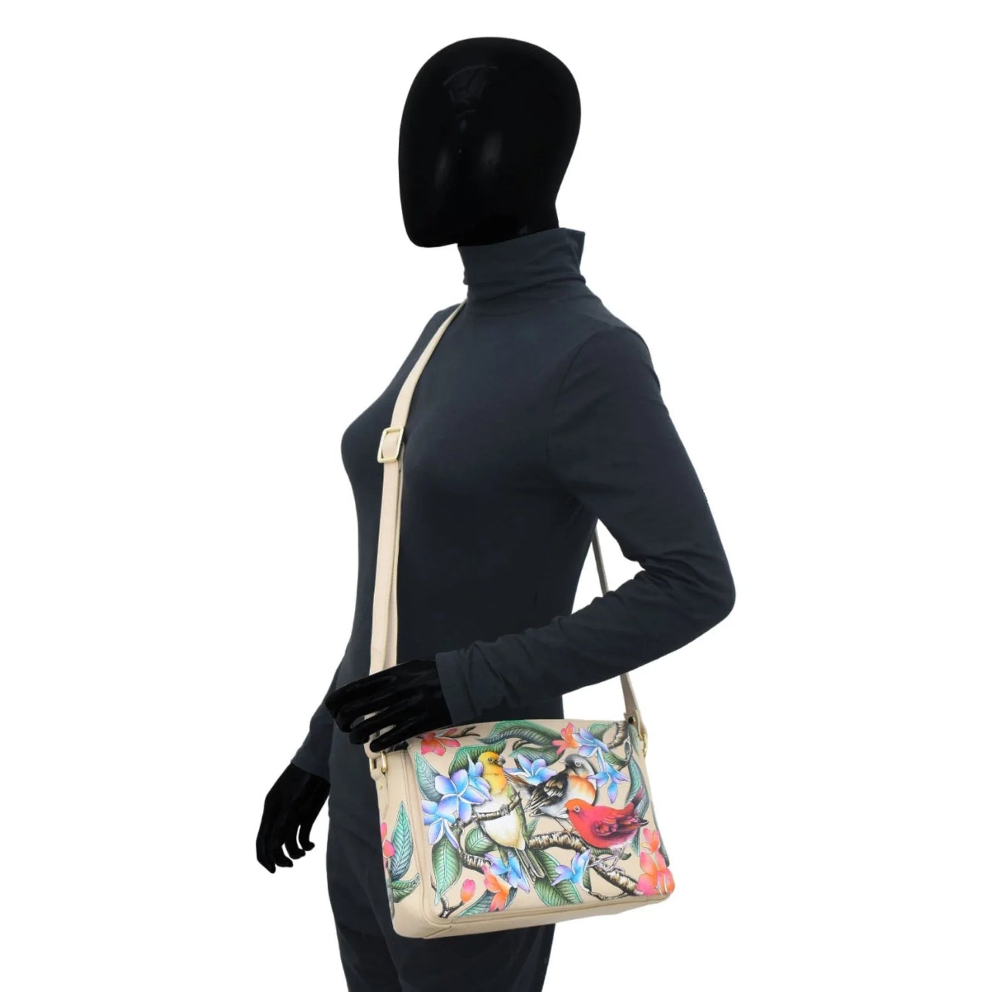 Anuschka Friendly Flock Organizer Crossbody - 7590