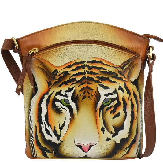Anuschka Wild Tiger Large Crossbody - 7607