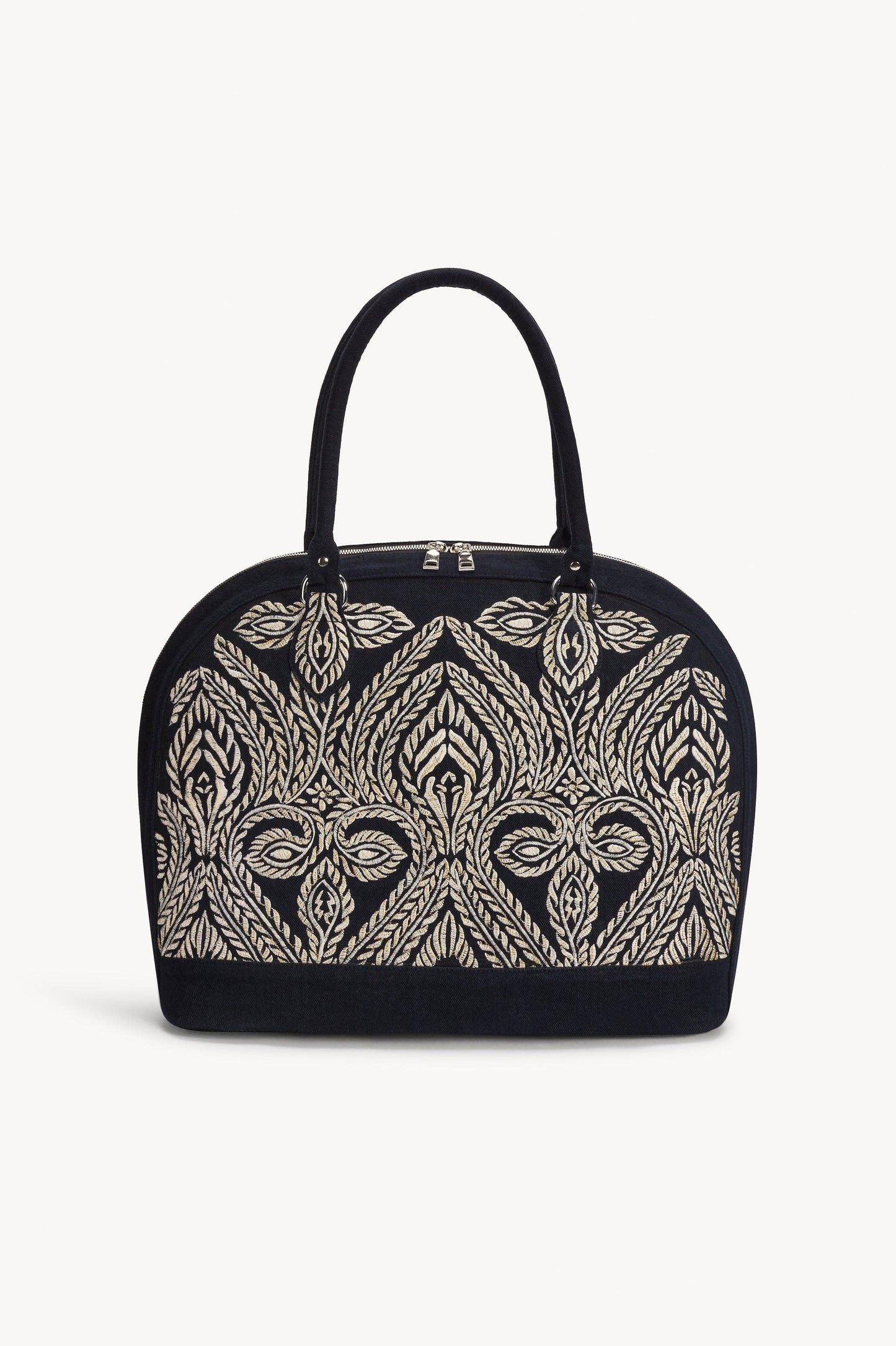 Mini Queen Marrakesh Embroidery Bag Black Denim