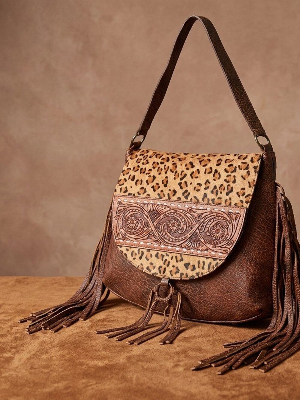 American Darling Western Luxe Fringe Saddle Bag