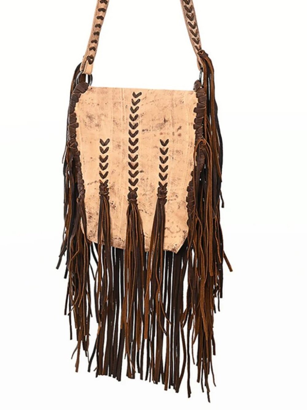 American Darling Boho Fringe Messenger Crossbody Bag