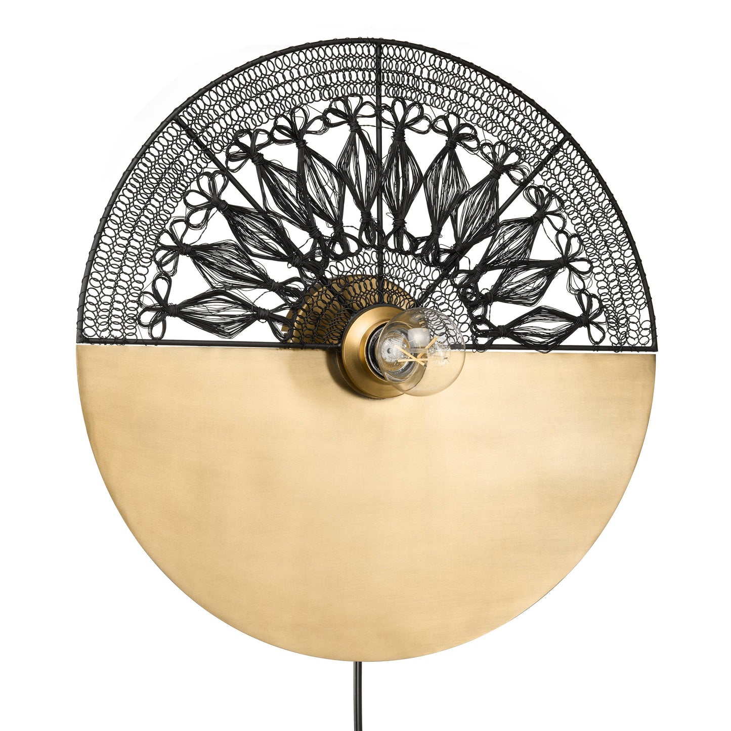 17.5"H Quintin Modern Indoor Plug In Wall Sconce