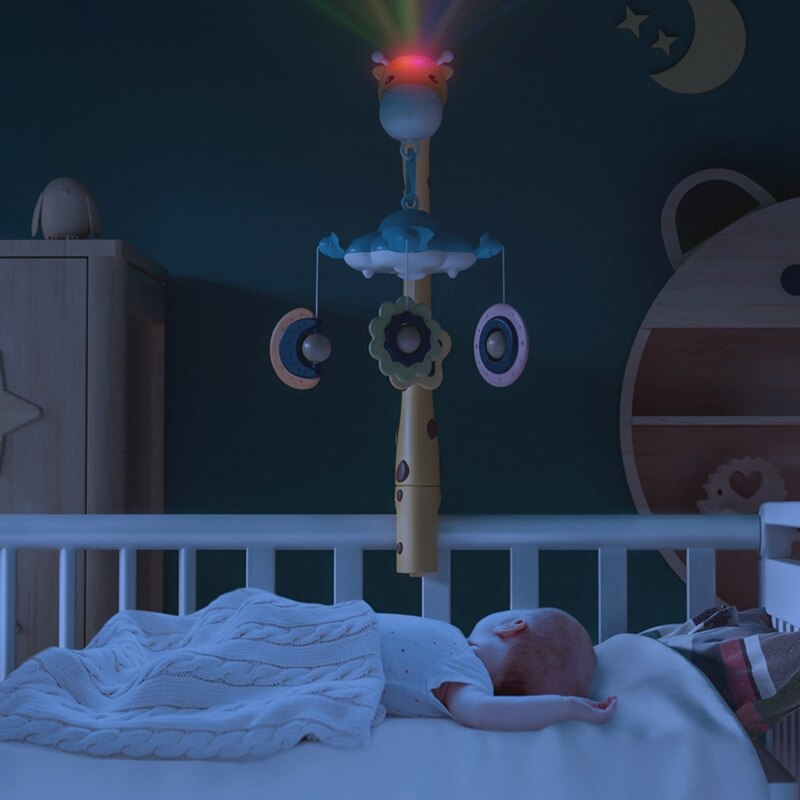 Baby Rattle Mobile Music Box Night Light
