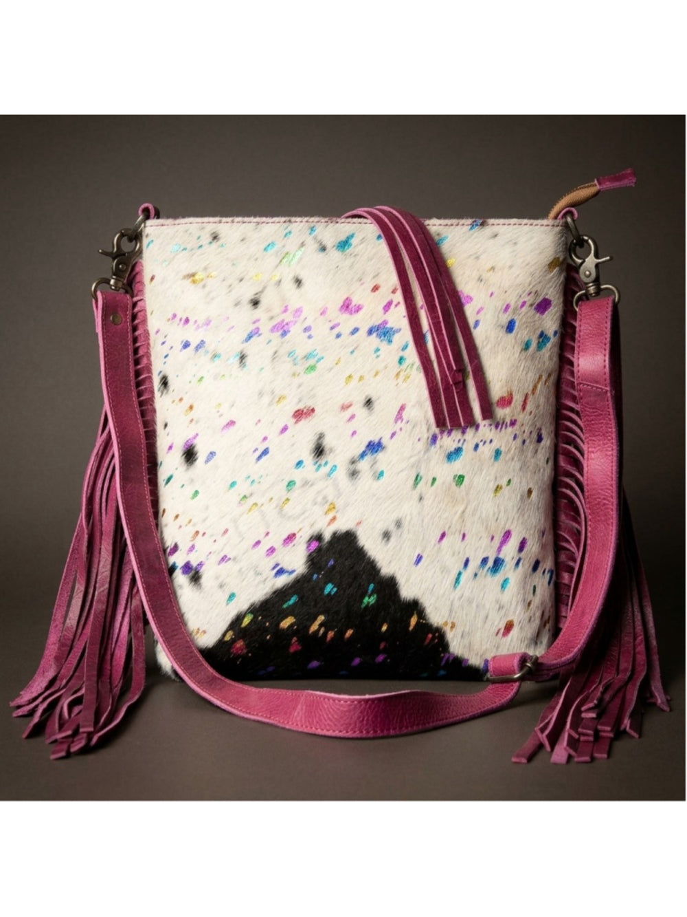 American Darling Confetti Sparkle Fringe Crossbody Bag