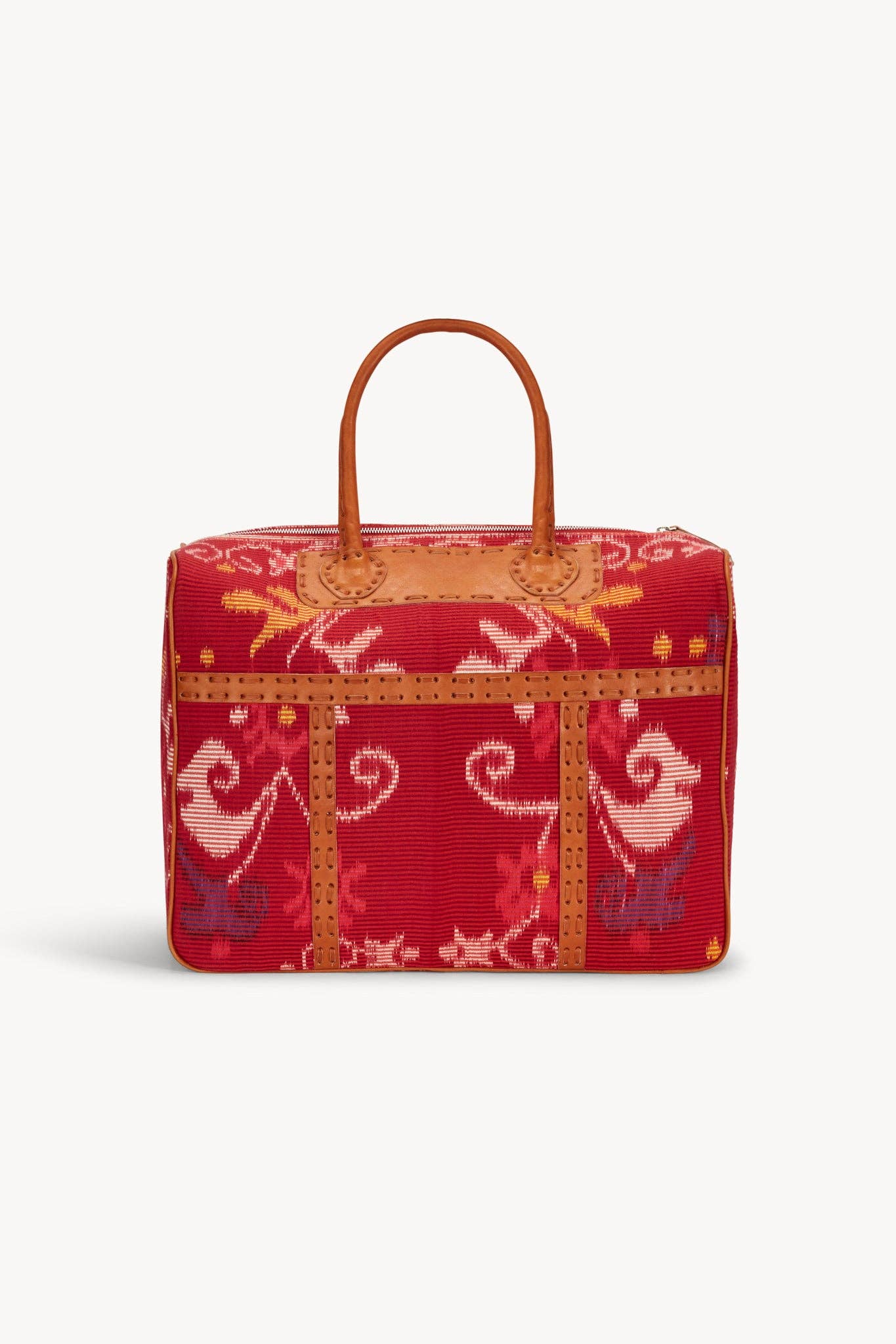 Rhea Overnight Bag Red/Camel