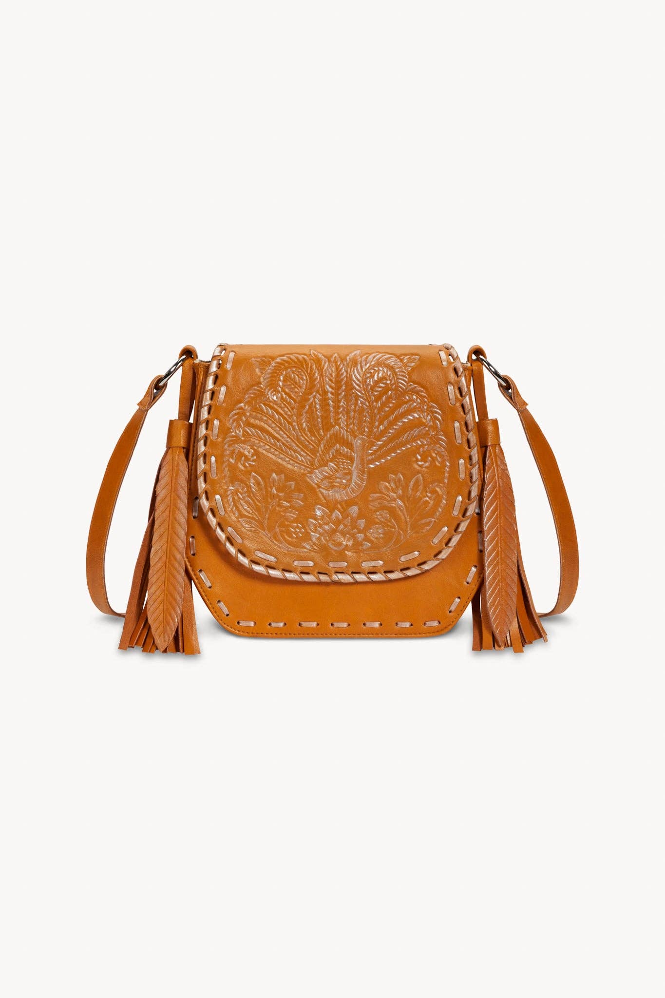 Lyrebird Love Bag Antique Tan/Silver