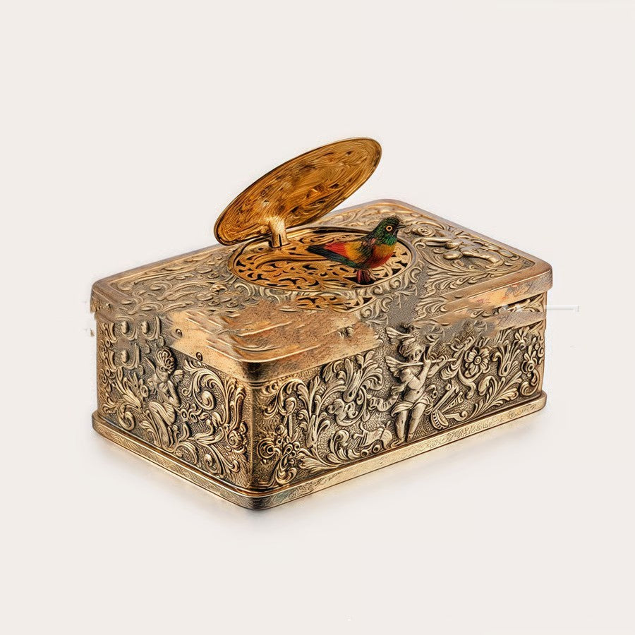 3D Retro Bird Music Box