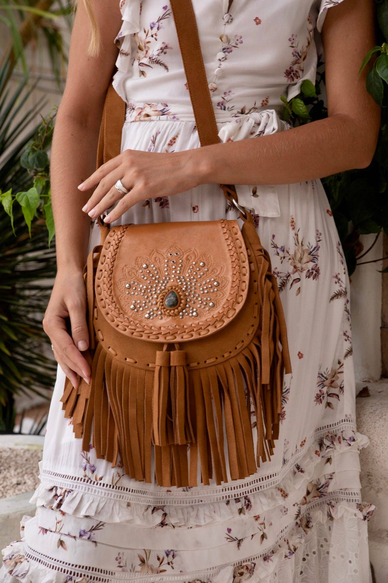 Mini Deus Peacock Bag Tan