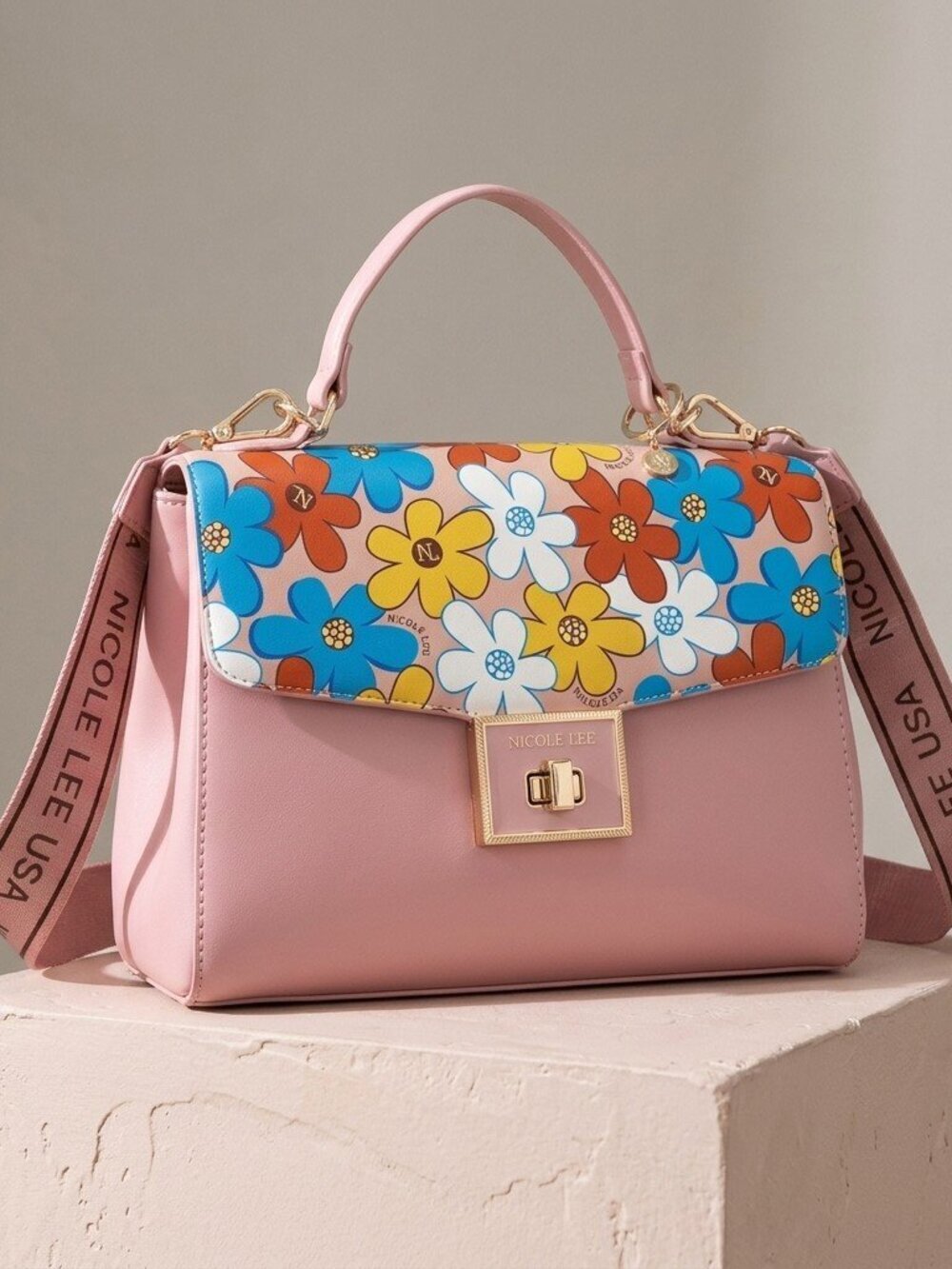 Nicole Lee Floral Pop Handbag