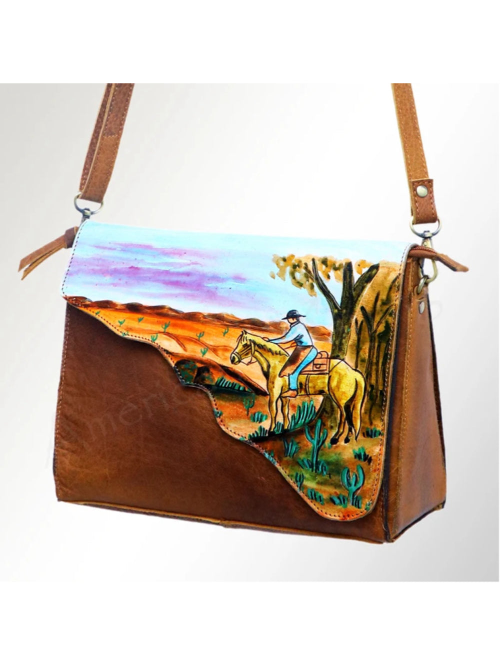 American Darling Bring me to the west saddle Art Crossbody Bag