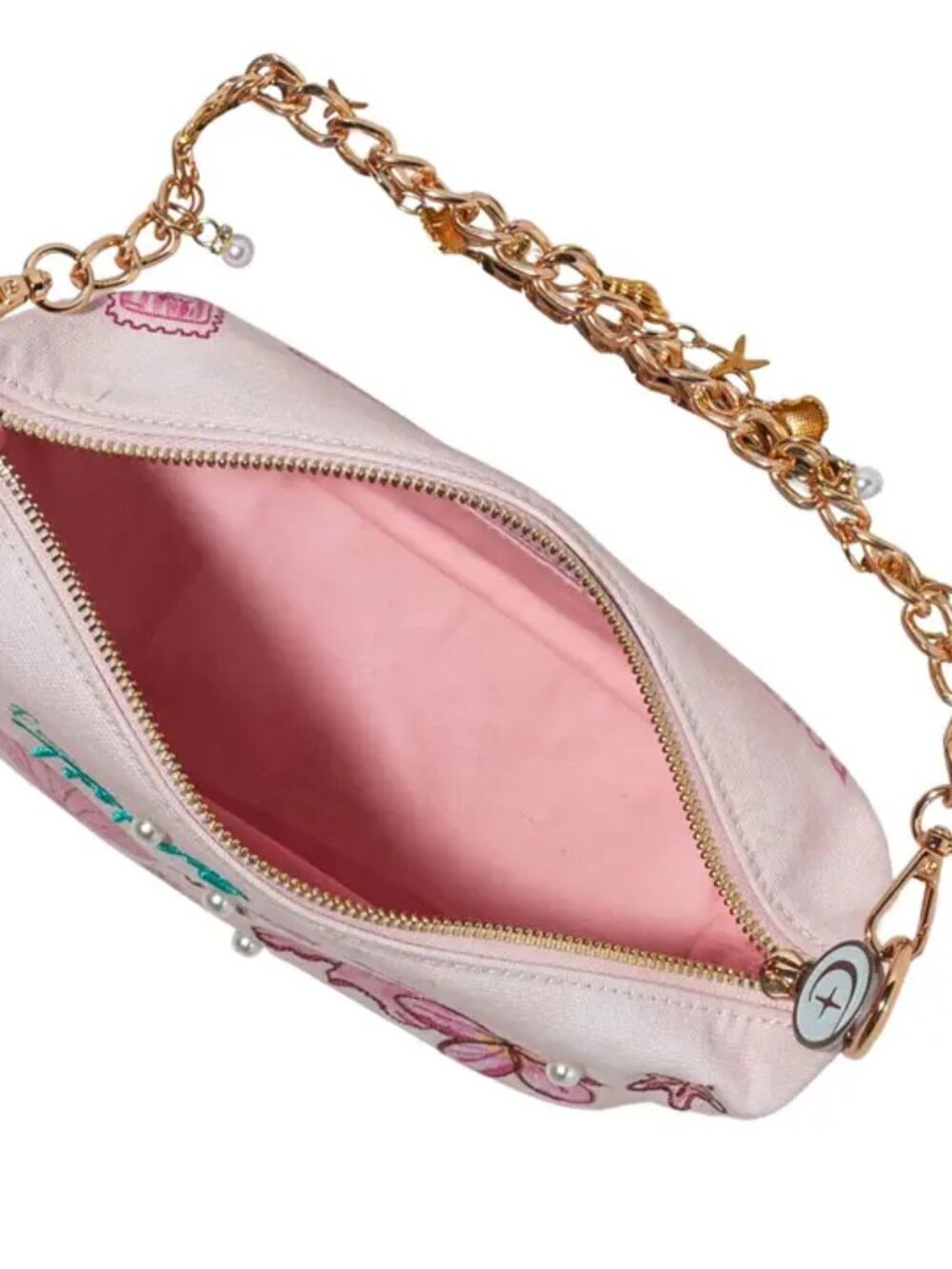 Tropical Charm Beaded Shoulder Bag