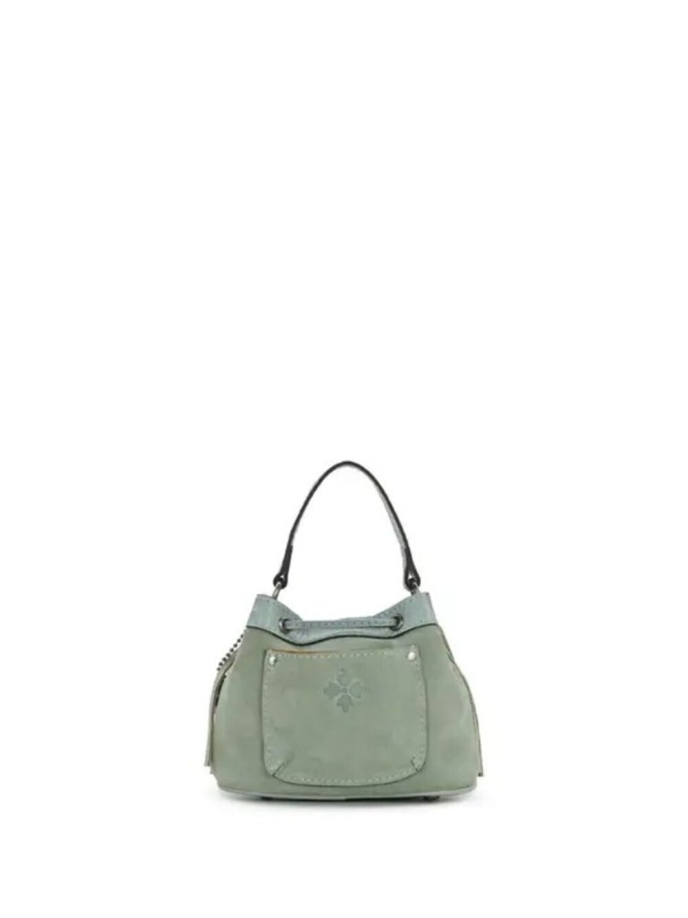 Patricia Nash Mini Elisa Chain Crossbody with Heart Charm - Suede Leather-Blue