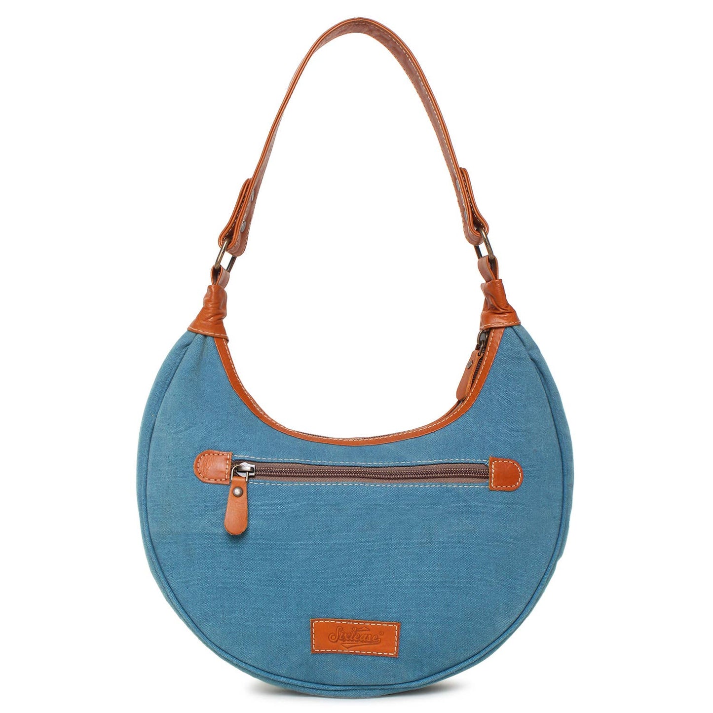 Hobo shoulder bag blazing sunset , blue orange and black
