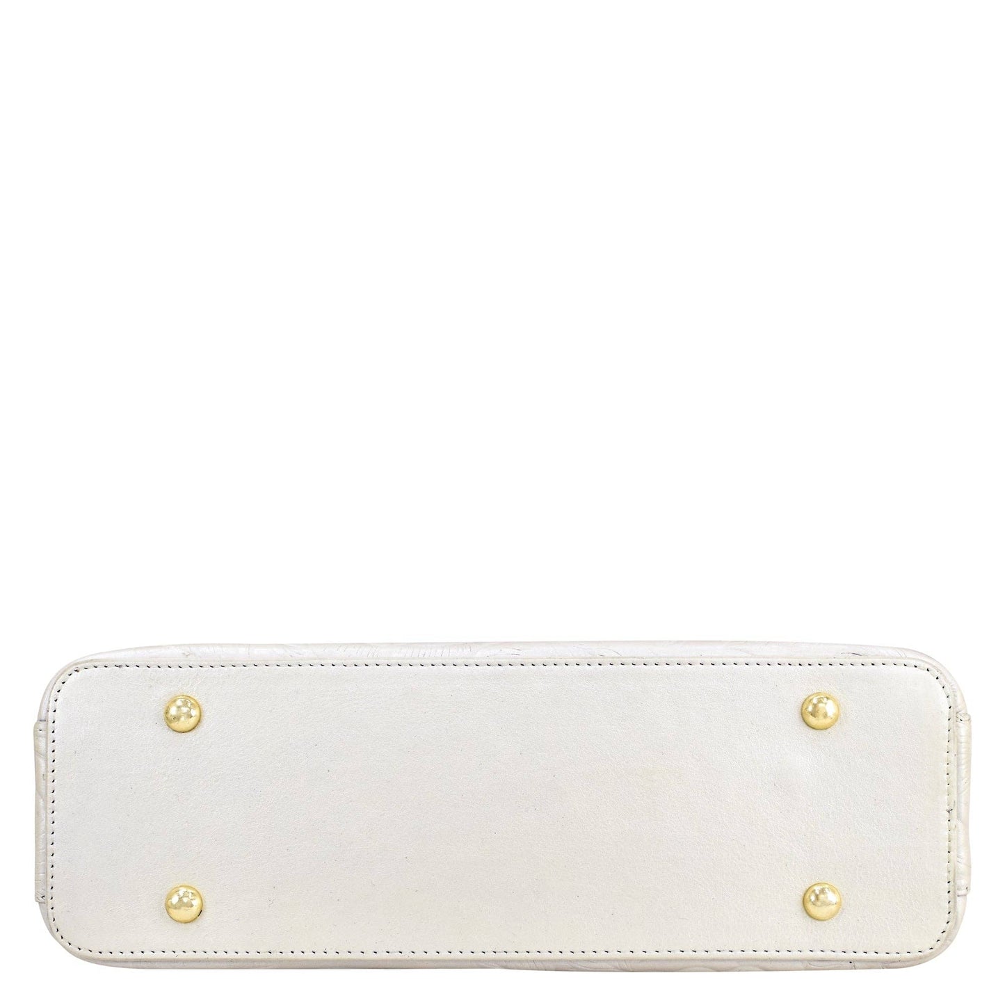 Anuschka Hobo With Chain Strap - 707 pearl white